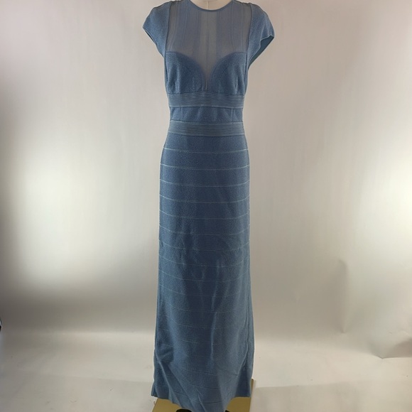 Herve Leger Sheer Bustier Gown M - Picture 12 of 14